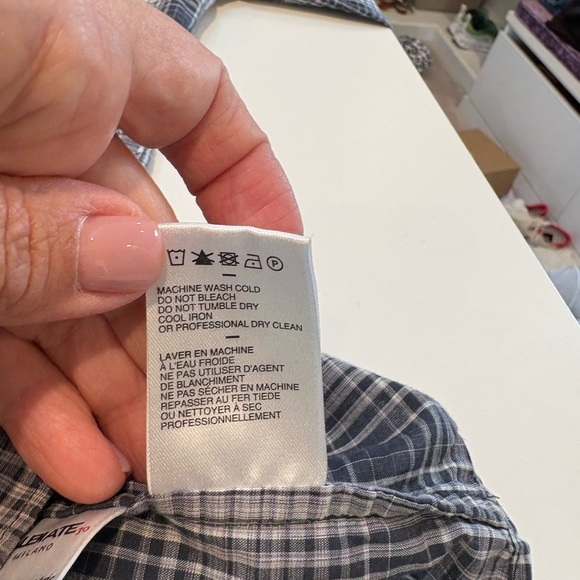 Zachary Prell Grey and Black Plaid Casual Button Down Shirt - Picture 6 of 8